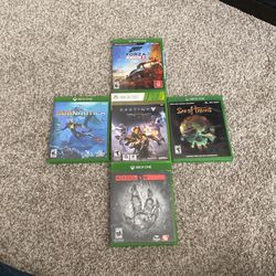 4 Xbox One Games And 1 Xbox 360 Game