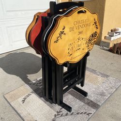 Vintage Folding Tv Tray Tables