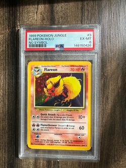 POKEMON psa 6 Flareon Jungle Holo (Rare No Stamp)
