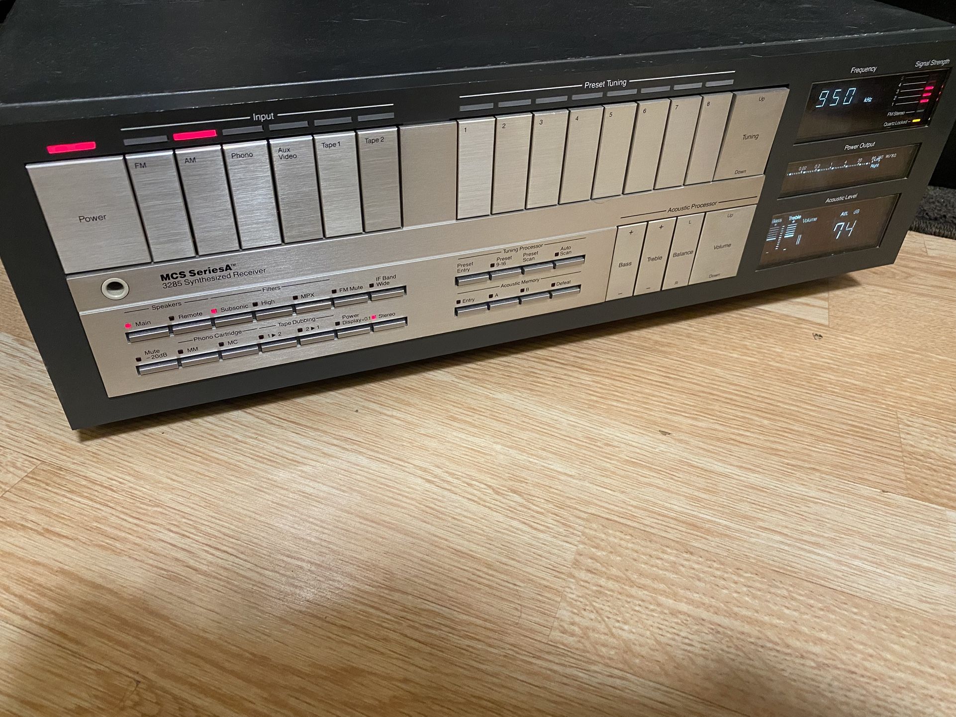 MCS 3285 Stereo Receiver made in Japan 