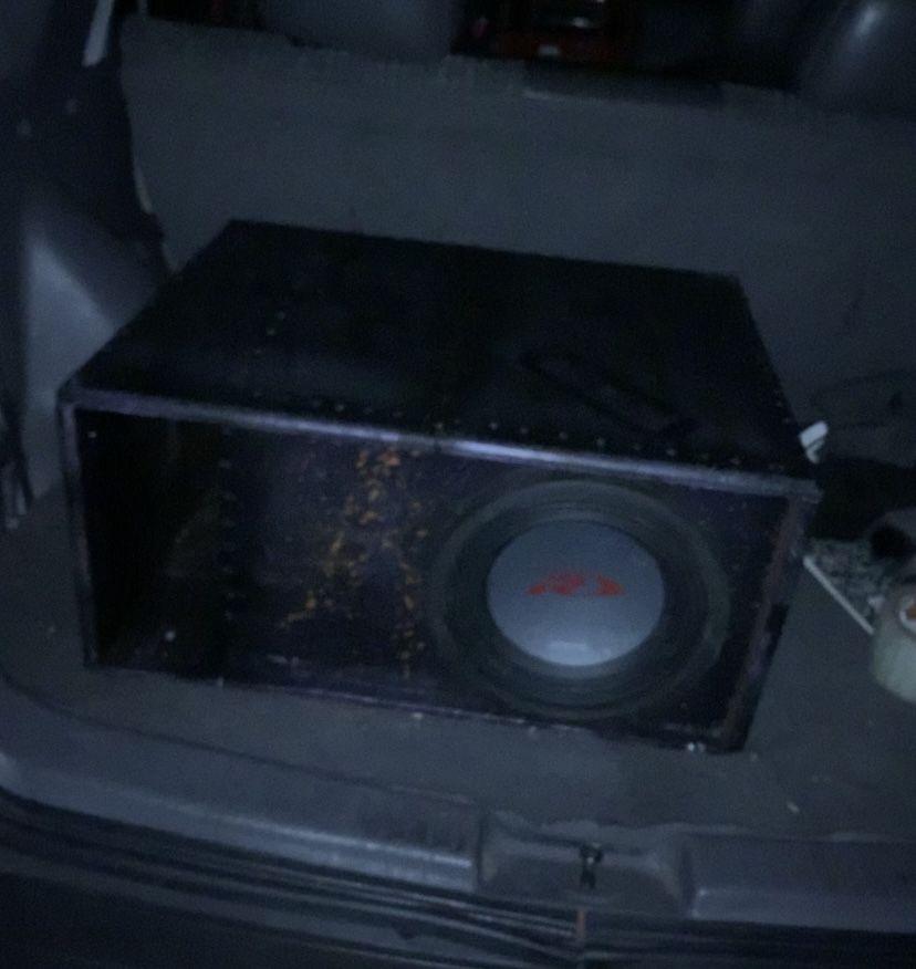 Alpine 10 Inch Subwoofer In Competition Box 