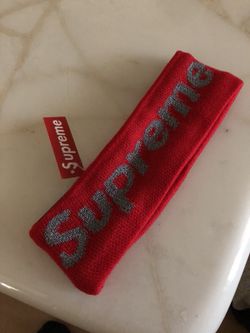Supreme Reflective headband red