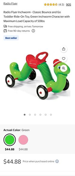 Radio Flyer Inchworm Bounce and Go Ride-On Toy (Brand New, in box, never opened)