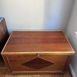 Wooden Chest On Wheels