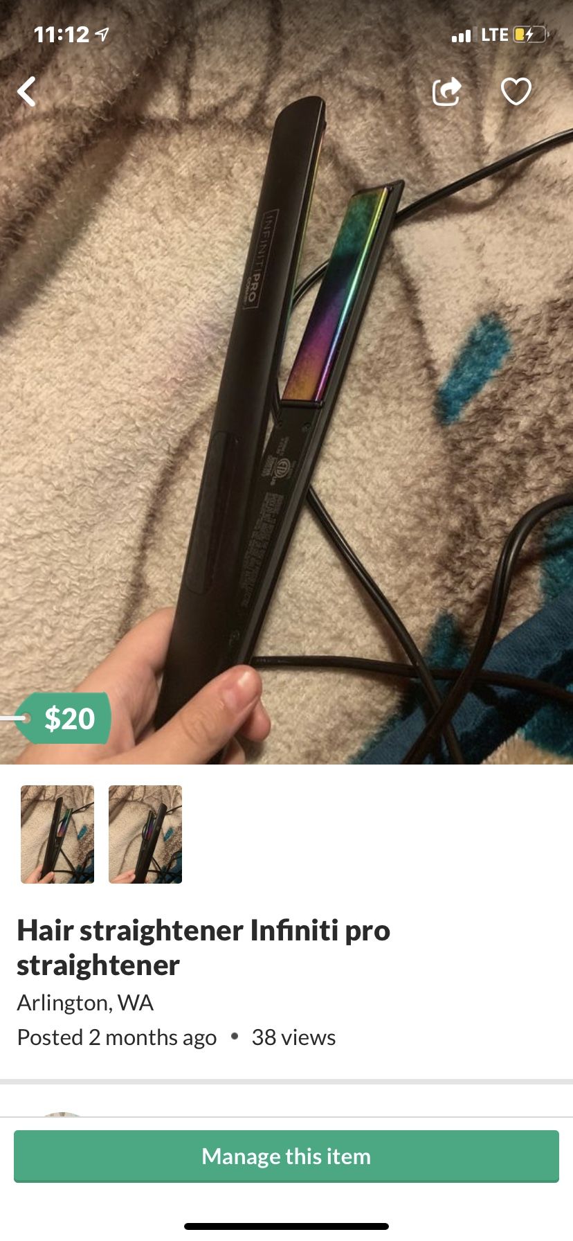 Hair straightener