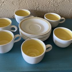 Franciscan earthenware Hacienda Yellow Dishes 