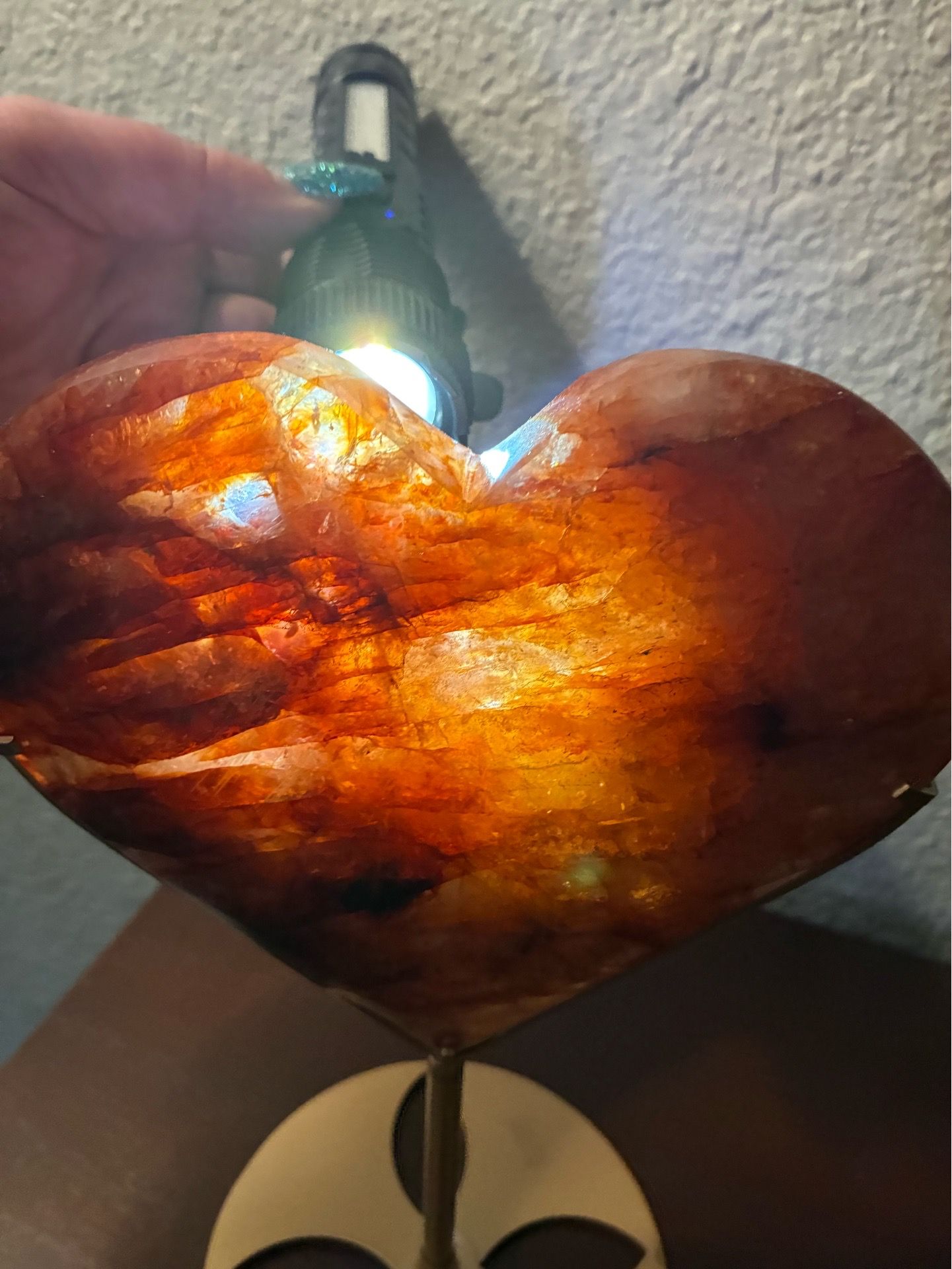 Fire Quartz Heart