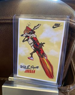 1985 Michael Jordan x Wile E Coyote Basketball Card Rookie