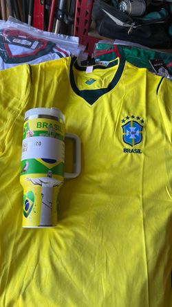 Brazil & Spain Jersey & Cup