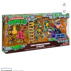 Teenage Mutant Ninja Turtles 1988 Remastered Leonardo, Donatello, Michelangelo, Raphael, Splinter & Shredder Action Figure