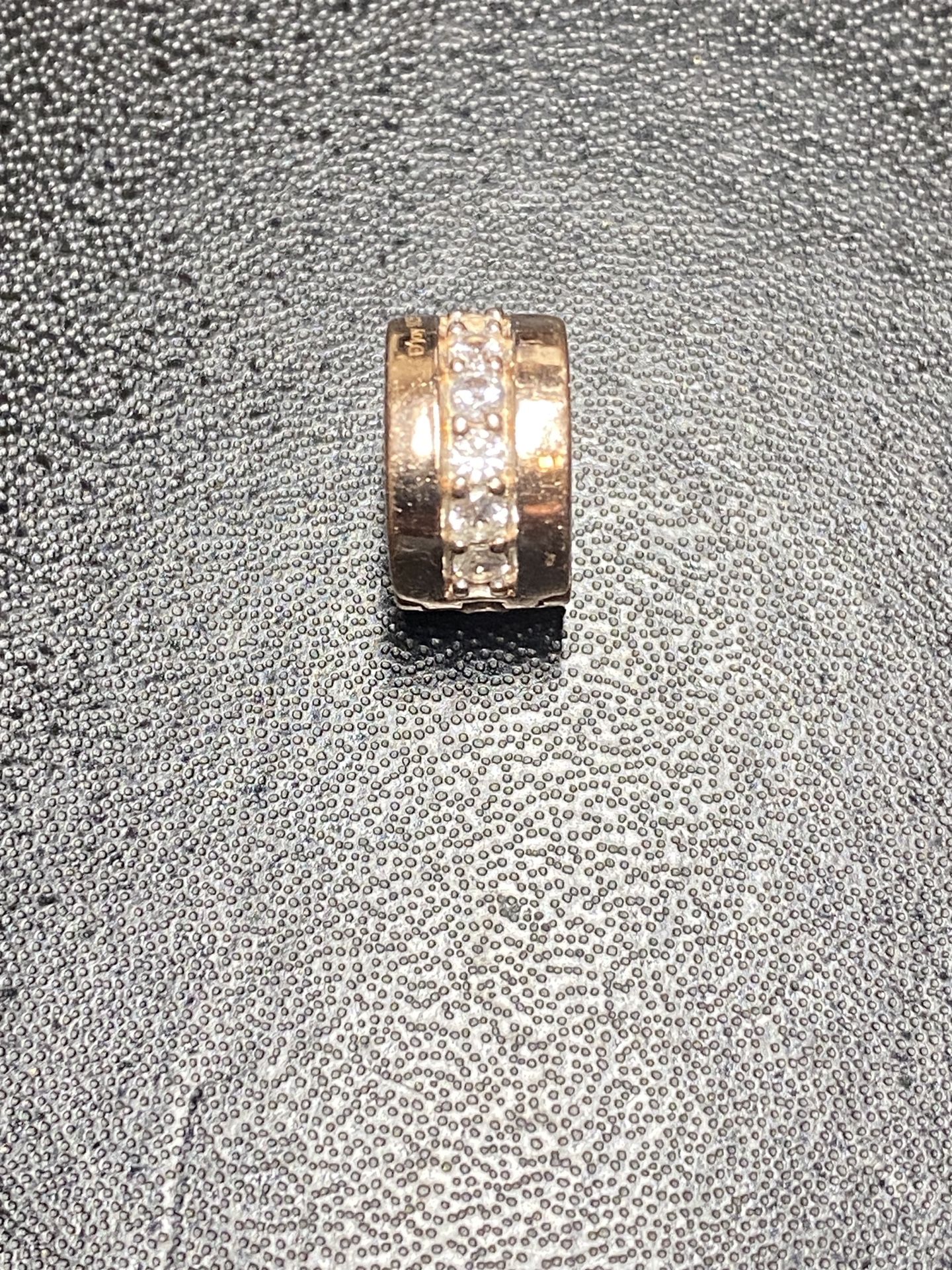 Authentic Pandora 14k Rose Gold Swarovski charm