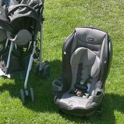 Evenflo Car seat And Double Stroller 