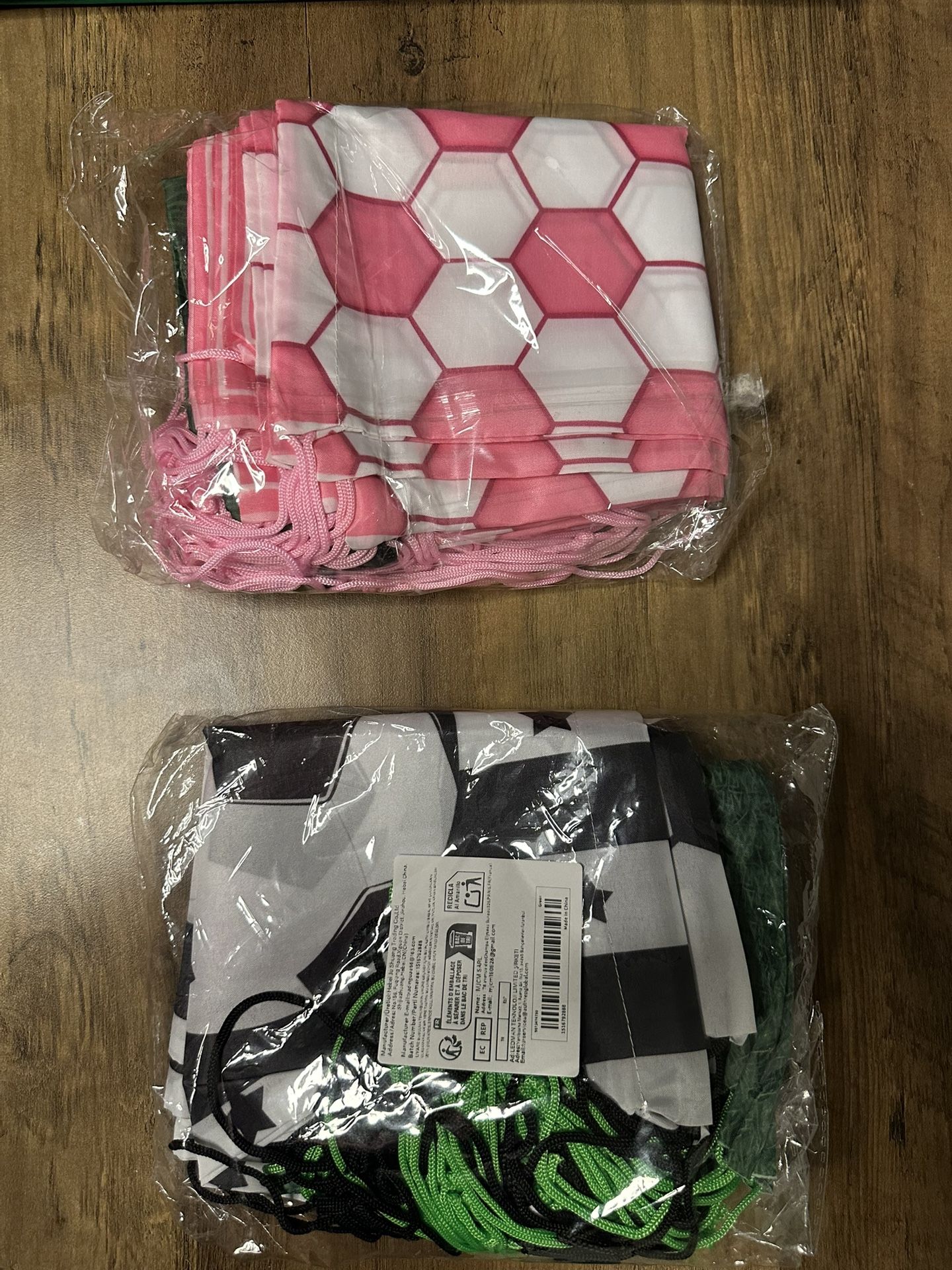 Soccer-Themed Drawstring Bags - 12pcs, Party favors
