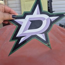 NHL Dallas Stars Laser Cut Metal Sign