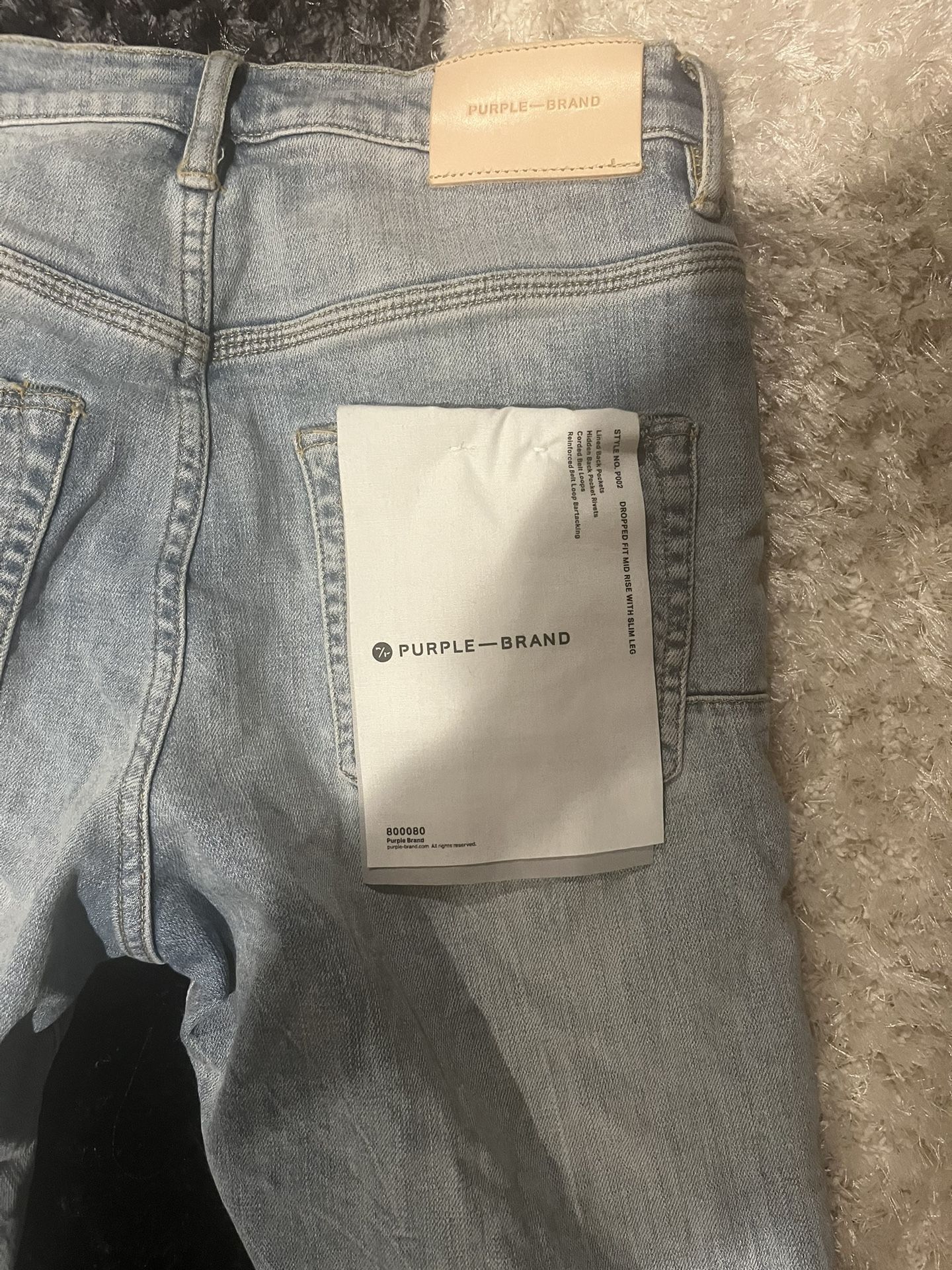 Mens Purple Jeans Size 29