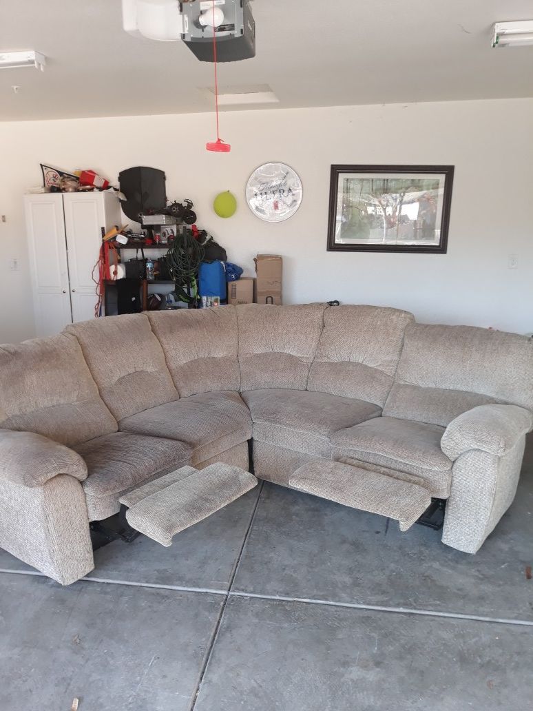 Two-piece sectional couch