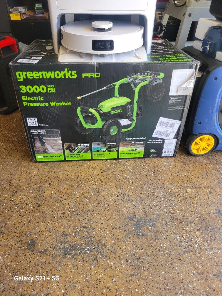 Greenworks Electric Pressure Washer 3000psi