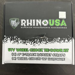 Rhino UTV chock Tie Down Strap Kit (Brand New)