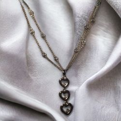 Diamond Heart Sterling Silver Necklace, from zales 