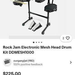Rock Jam DDMesh Electronic Drum Set