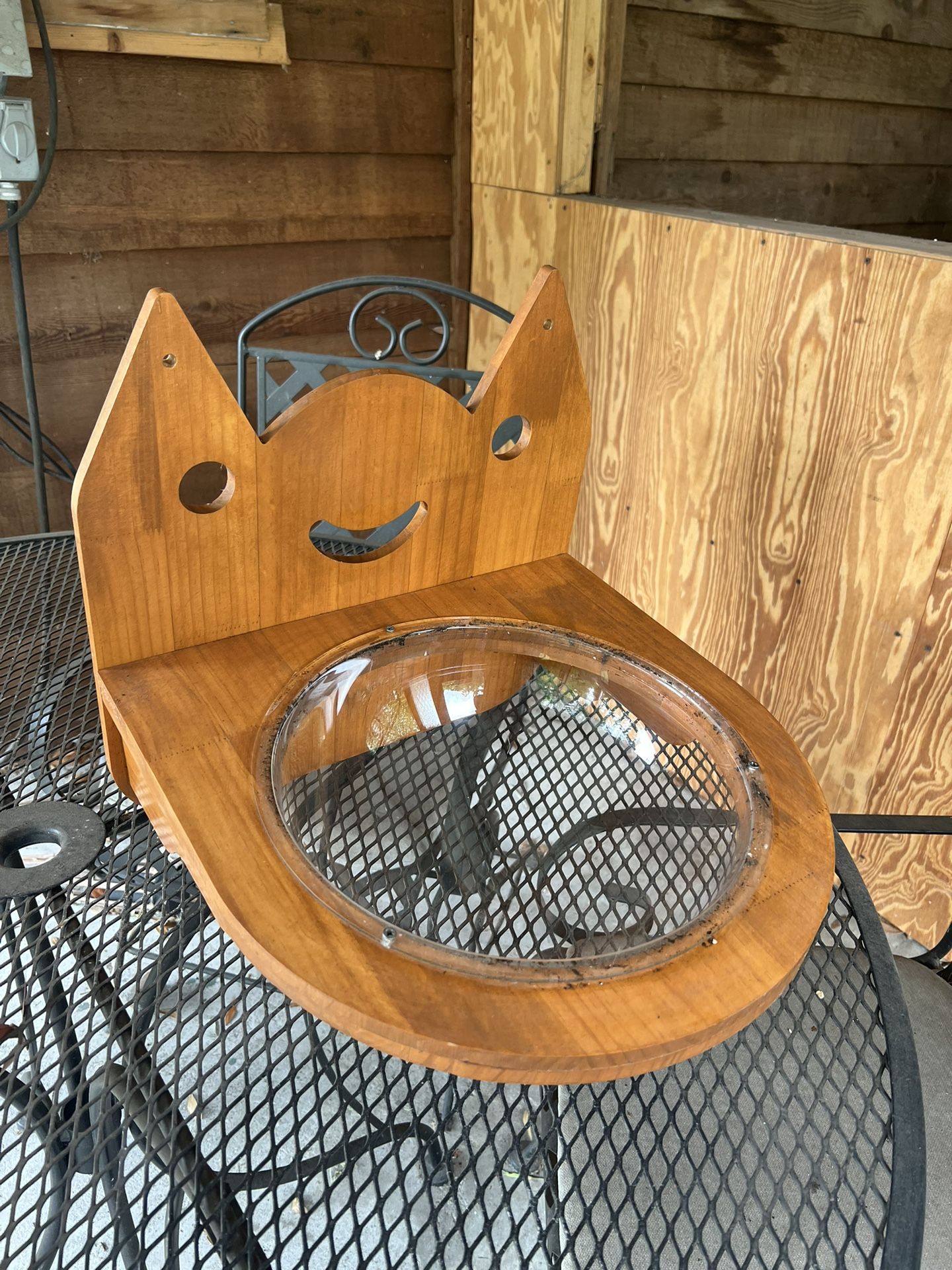 Wall Mounted Cat Bowl Shelf