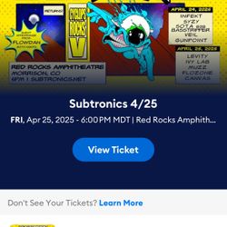 SUBTRONICS GA TICKET 