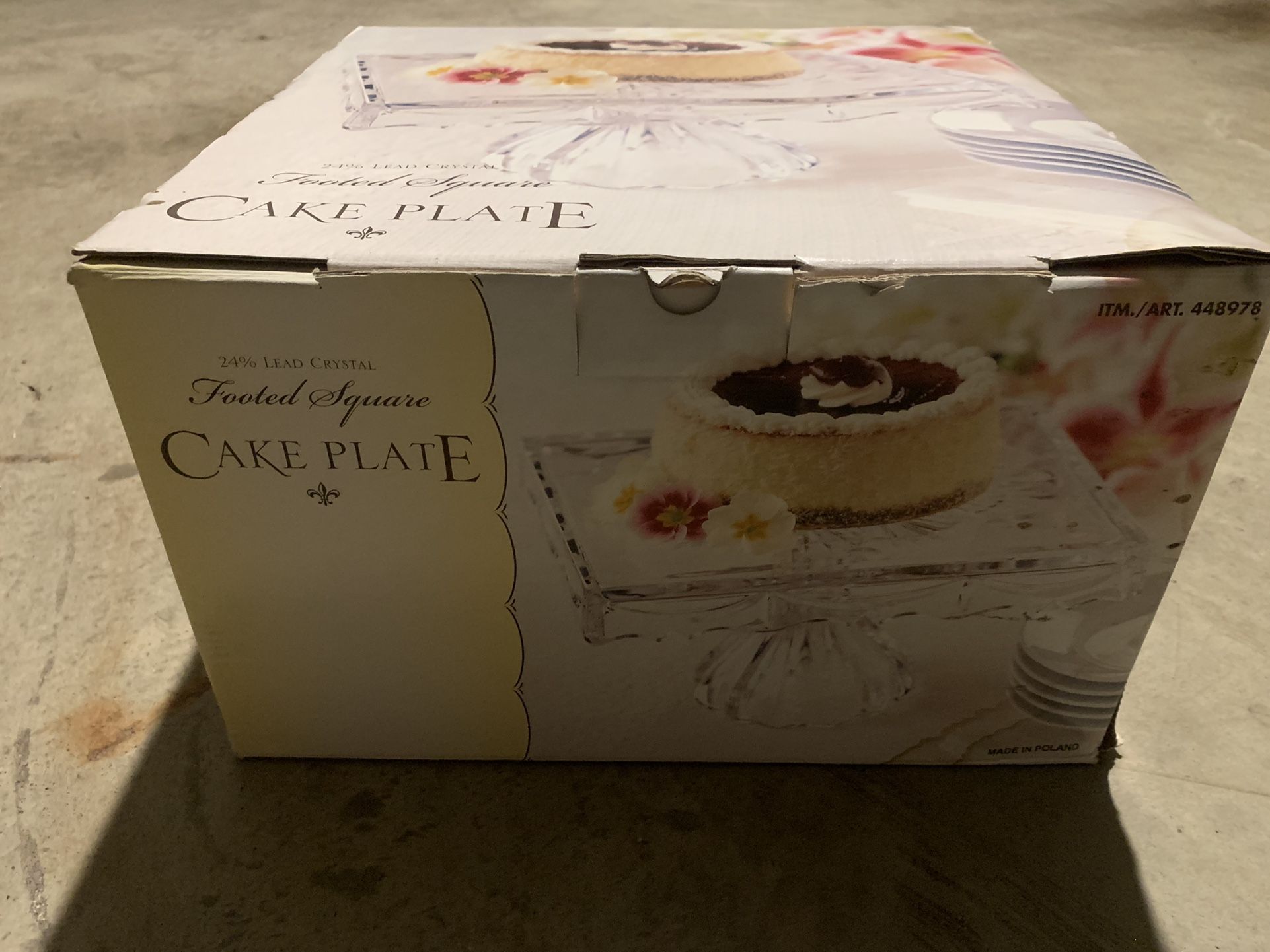 Square Cake Plate