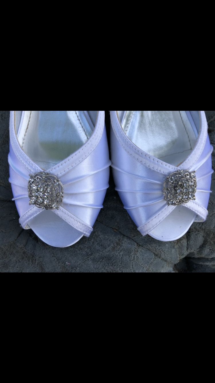 White Bridal Shoes 7.5 Size