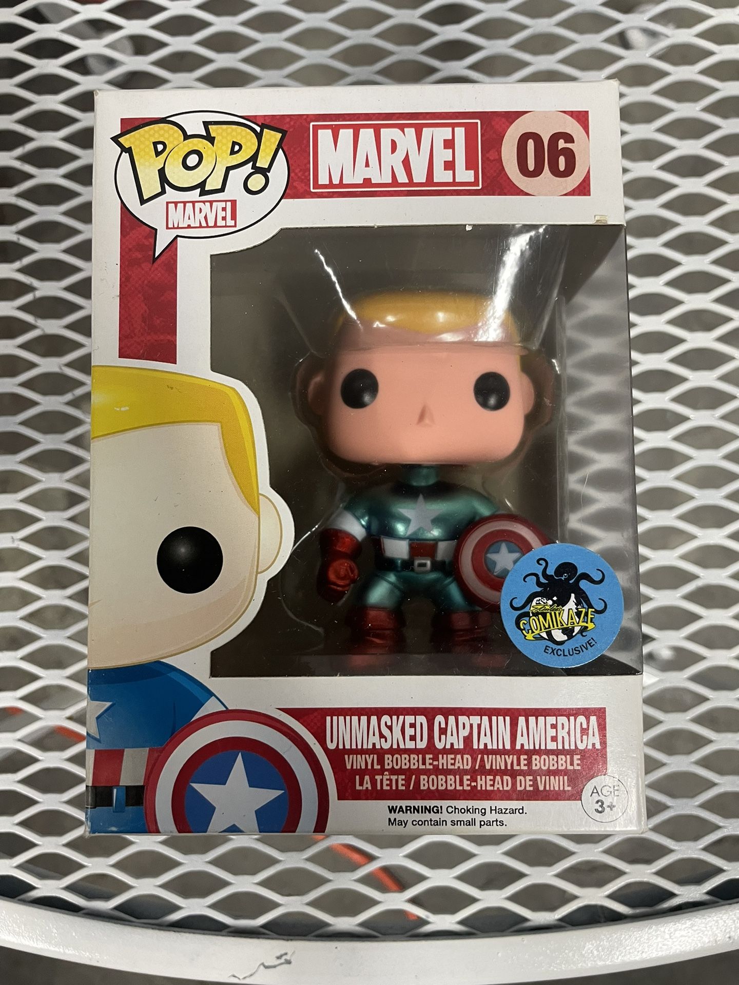 Unmasked Captain America Metallic