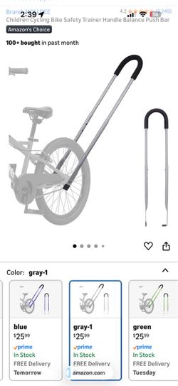 Children bike safety trainer handle bar