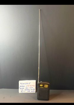 Vintage Unbranded 7 Ch. Weather Band Portable Pocket Radio Model (contact info removed)5H - Tested