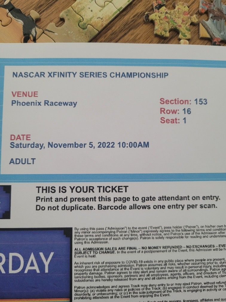 Nascar Tickets Phoenix for Sale in Avondale, AZ OfferUp