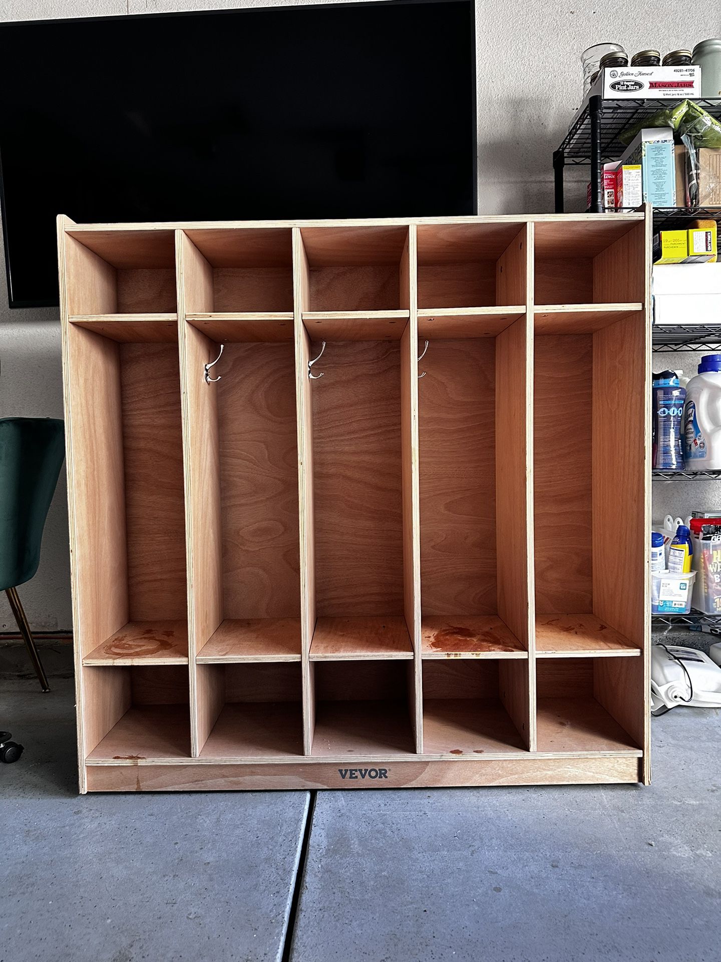 5 Section Cubby Storage 