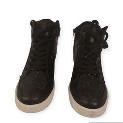 Blairin Rhinestone Logo Wedge Sneakers