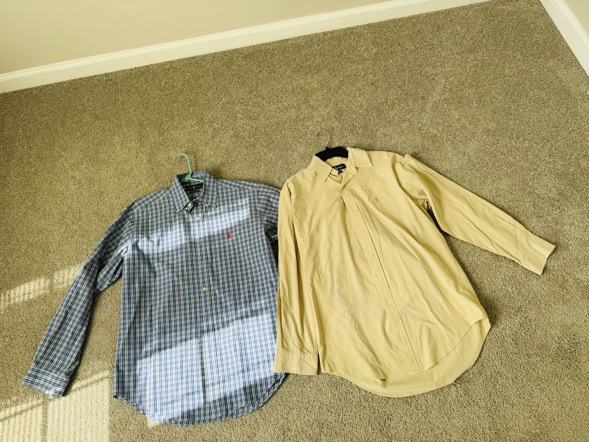 Men Classic Fit Oxford Button Shirts Bundle Size 15