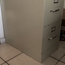Two  Draws file cabinet 15x26x 28” high