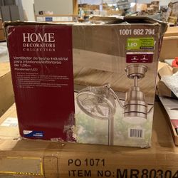 Home Decorators Collection Pendersen 42 in. Integrated LED Indoor/Outdoor Brushed Nickel Ceiling Fan with Light Kit and Remote Control