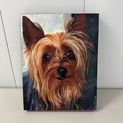 Robert McClintock Yorkie Portrait Canvas Print - Baltimore Artist