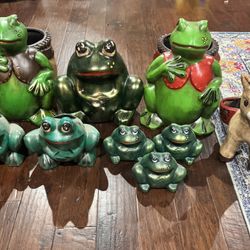 Mexican Ceramic Frog Pots