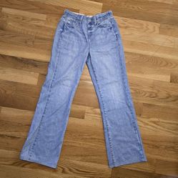 Seven7 Womens Denim Like Sweatpant Jean Wide Leg Saltaire XS Elastic Waist