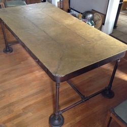 SteamPunk Dining Room Table Custom Built