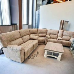 3pc Manuel Reclining Sectional, Cavalcade Sectional, aesthetic, Slook