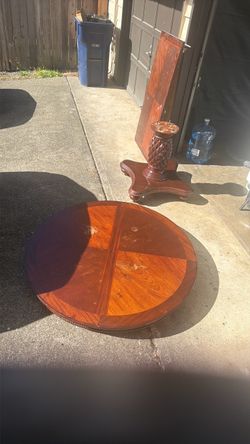Solid wood table
