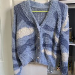 faux mink fur cardigan Short