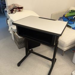 Adjustable Height Student Desk and Chair with Pedestal Frame