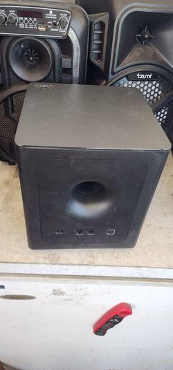 Insignia powered subwoofer for surround sound or stereo setups