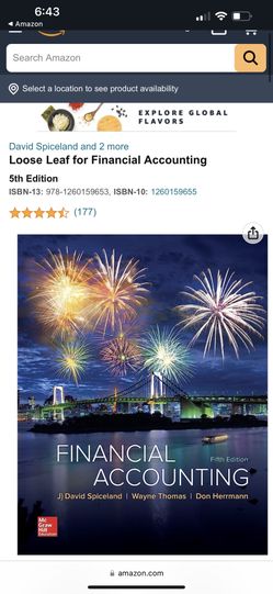 Financial accounting loose leave book