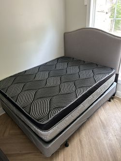 Queen Size Double Sided Mattress And Box Spring Set