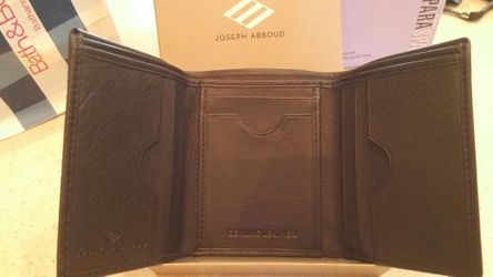 Black leather wallet