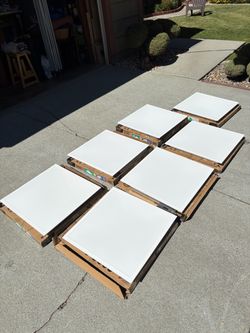 LED Flat Panel Ceiling Light Fixtures MetaLux – Lot of 7